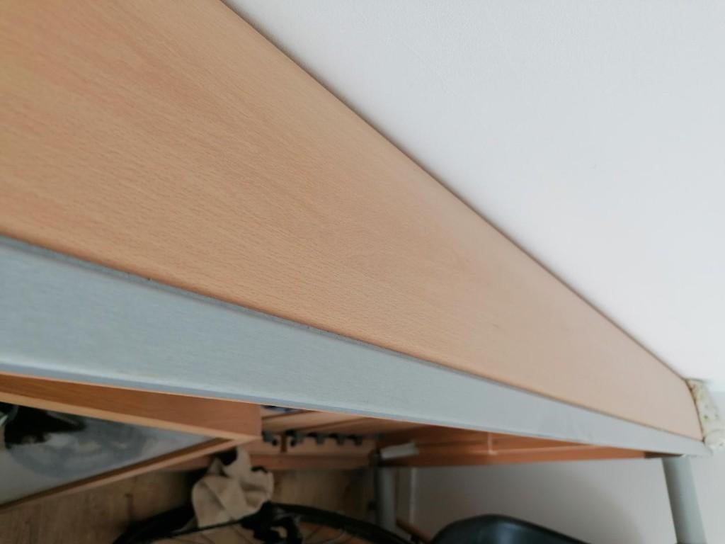 Lit (80 x 200) avec sommier à lattes, Beige, Bois, Une personne, Comme neuf