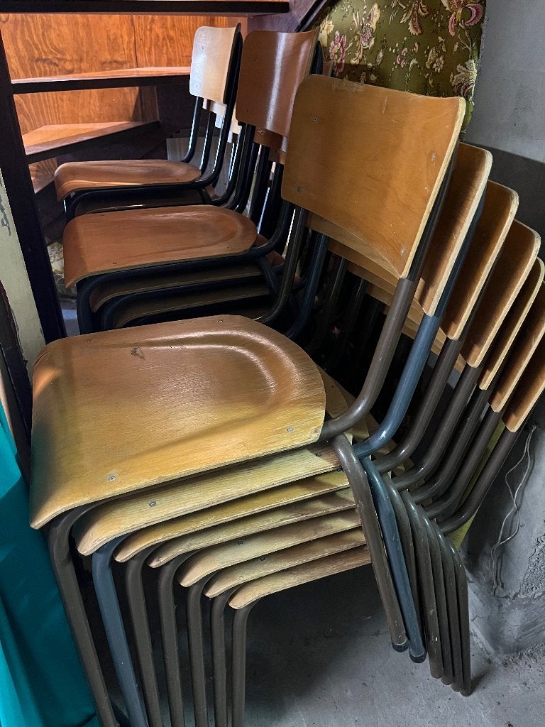 Schoolstoelen, Huis en Inrichting, Stoelen, Ophalen, Gebruikt, Overige kleuren, Vijf, Zes of meer stoelen