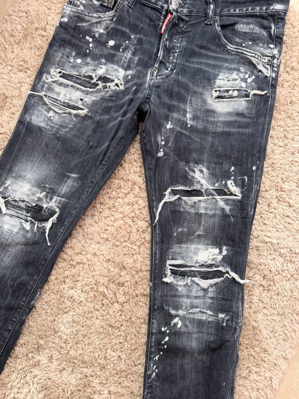 Dsquared2 Skater Jeans 46 Ciao Patch – Authentic, Ophalen, Zo goed als nieuw, Grijs, W32 (confectie 46) of kleiner