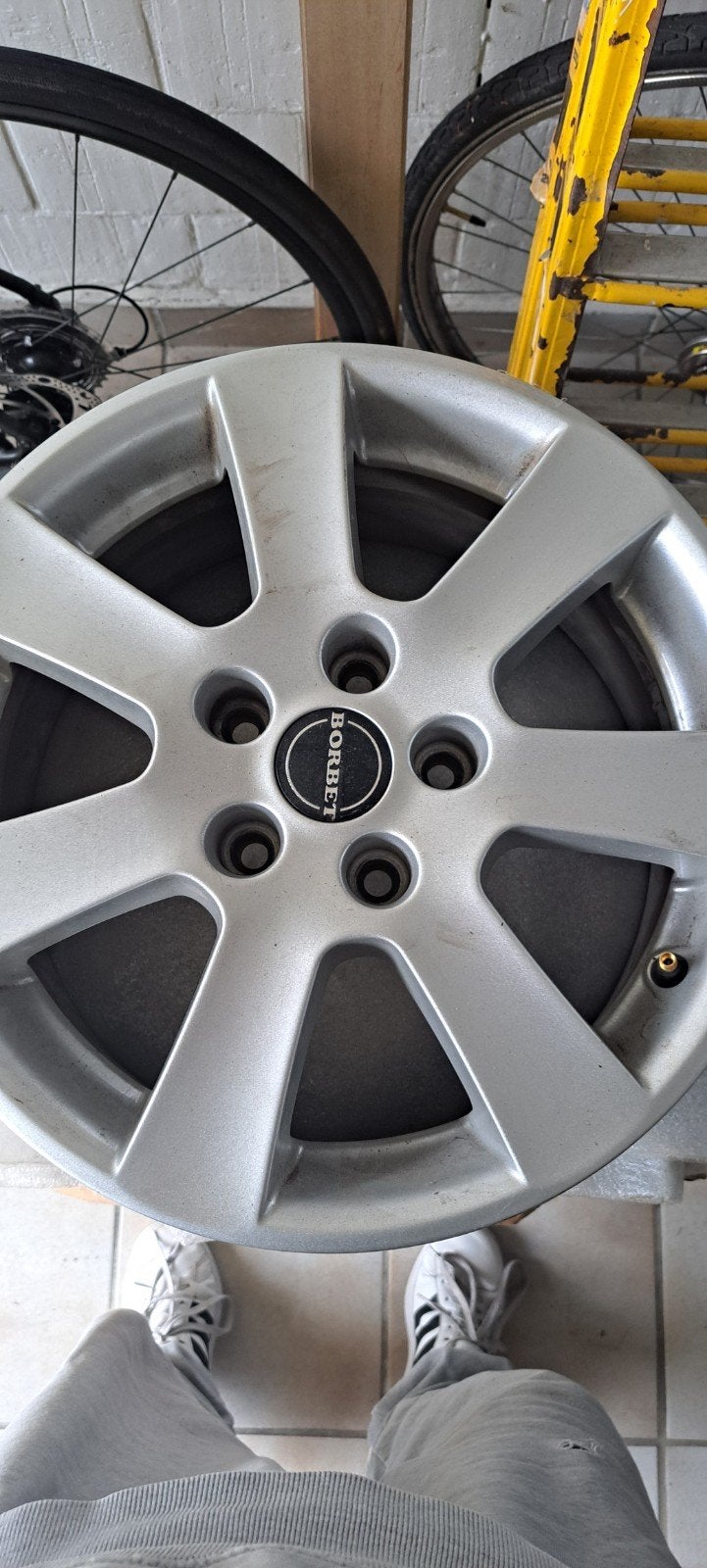 Borbet velgen 16 inch, Auto-onderdelen, Banden en Velgen, Ophalen, Velg(en), 16 inch, 205 mm
