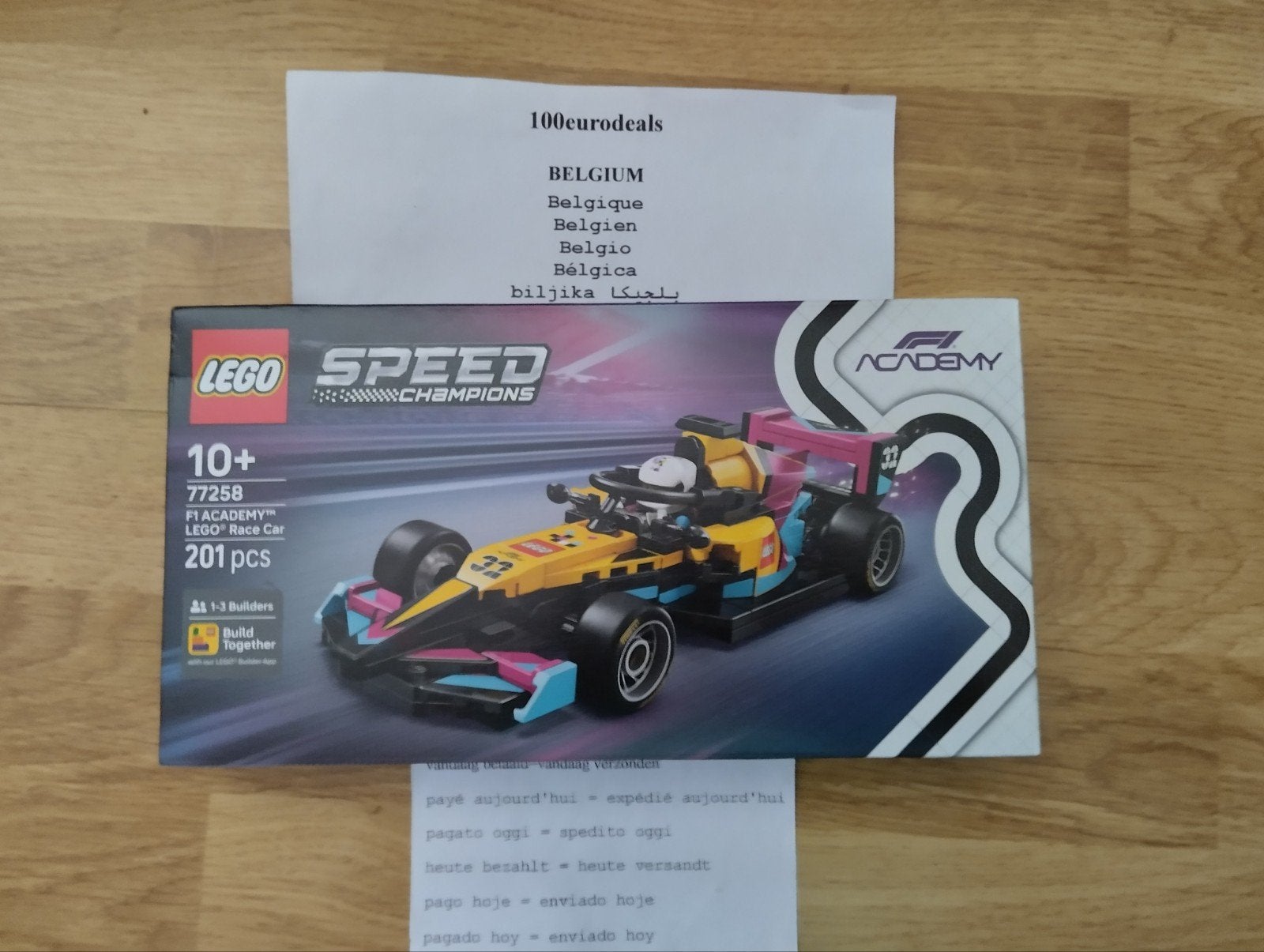 lego 77258 F1 Academy Race Car, Ophalen of Verzenden