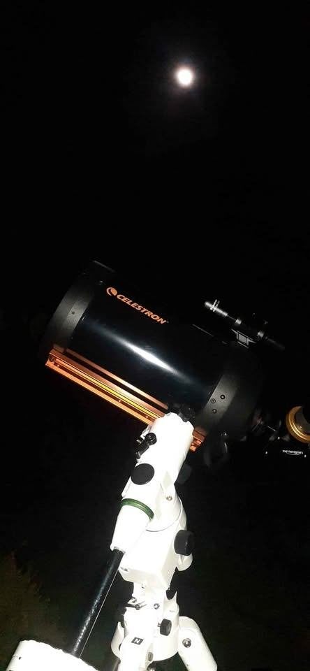 Celestron C8 + EQ5 telescoop + draagtas, Audio, Tv en Foto, Optische apparatuur | Verrekijkers, Ophalen, Overige typen, Zo goed als nieuw