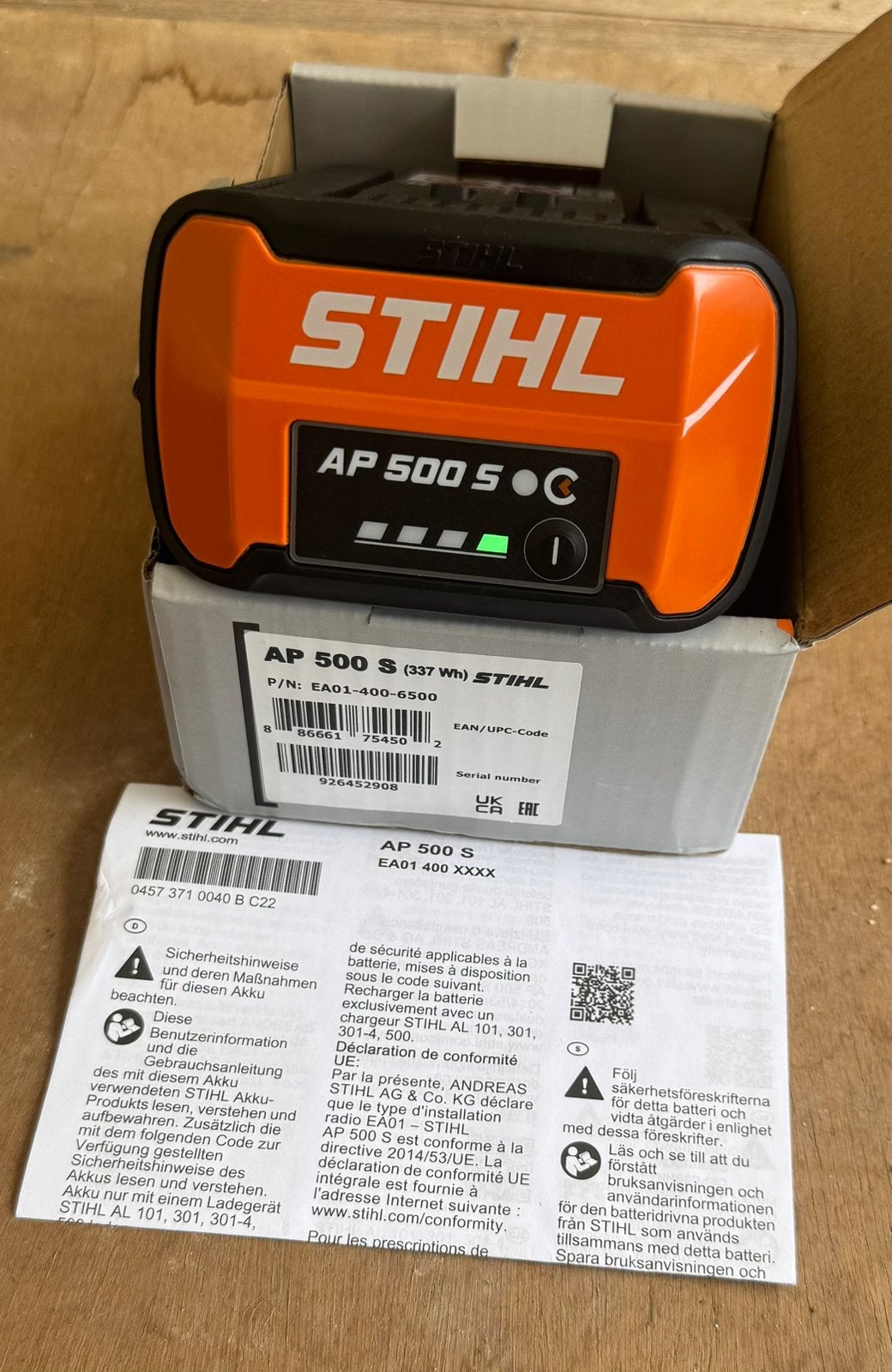 Nouvelle batterie Stihl AP 500 s, Enlèvement ou Envoi, Neuf