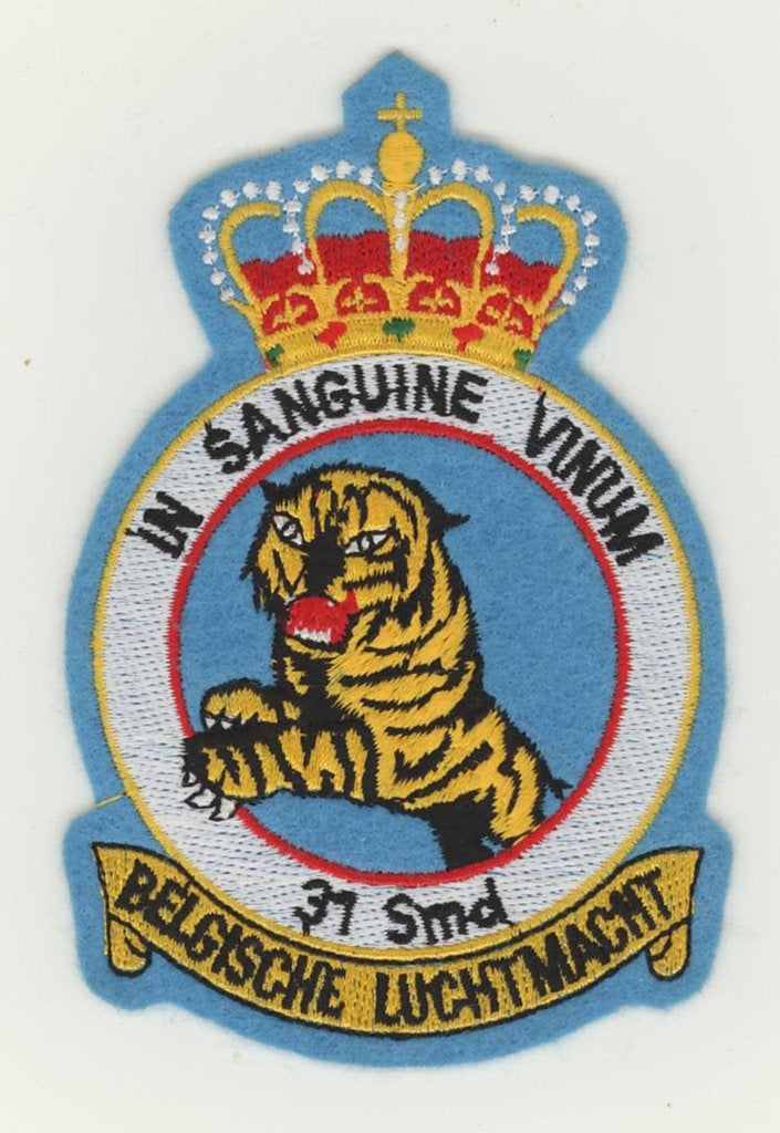 BAF luchtmacht patch 31 squadron F-16AM Kleine Brogel v2, Verzenden, Luchtmacht, Embleem of Badge