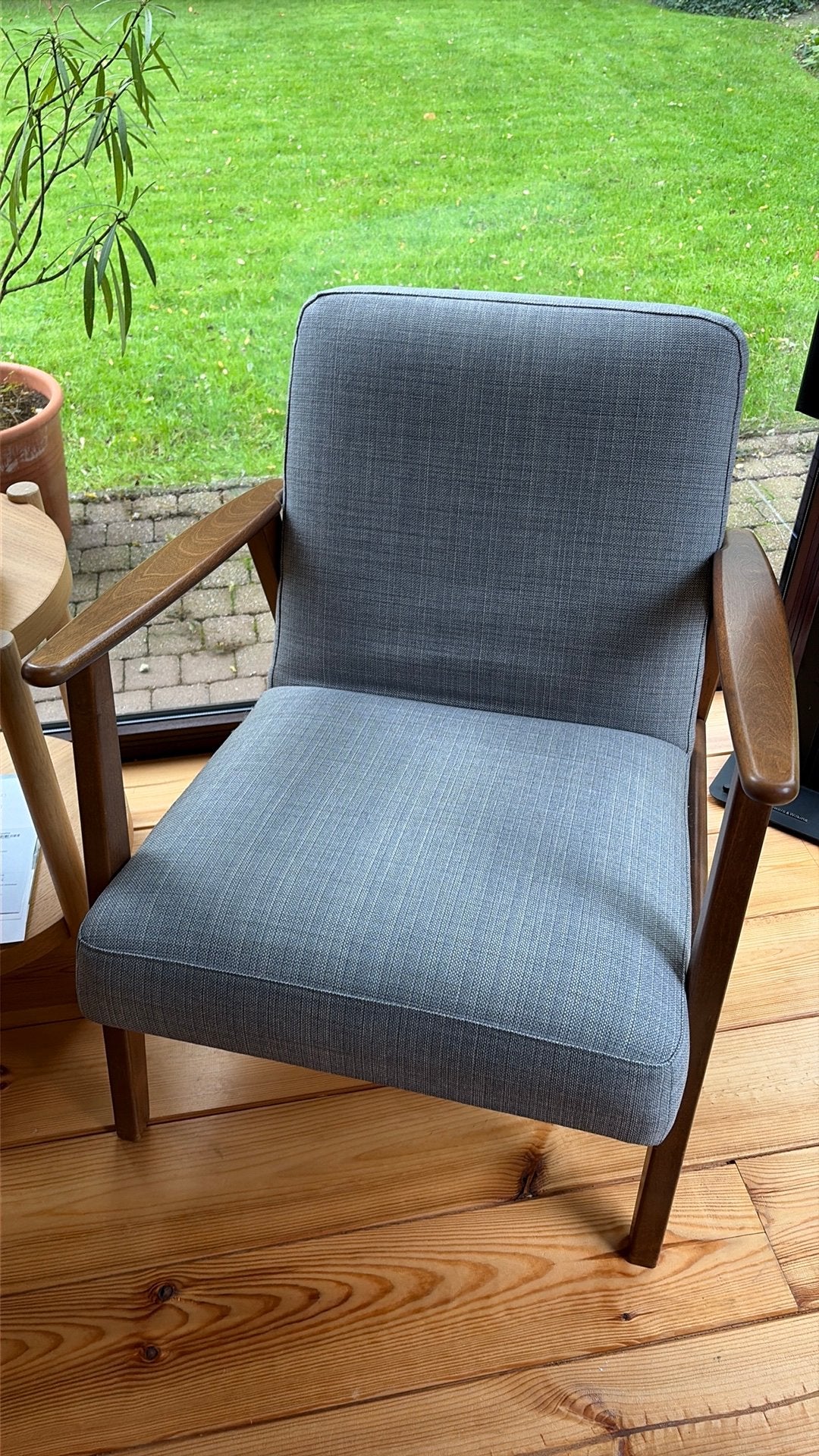 Ikea ekenäset Fauteuil, Ophalen, Zo goed als nieuw, Hout