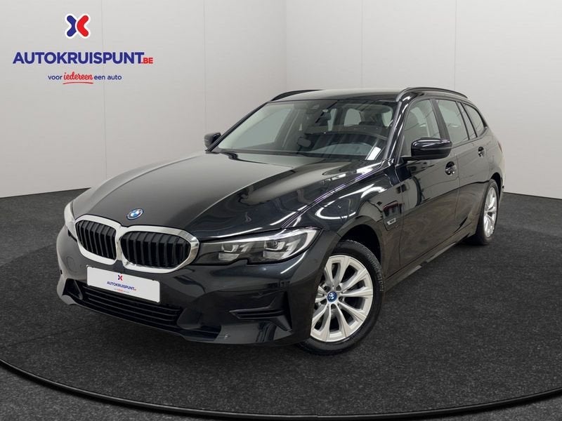 BMW Série 3 320e AUT Leder Carplay Zetelverwarming Camera, Autos, Achat, Euro 6, Hybride rechargeable, Noir