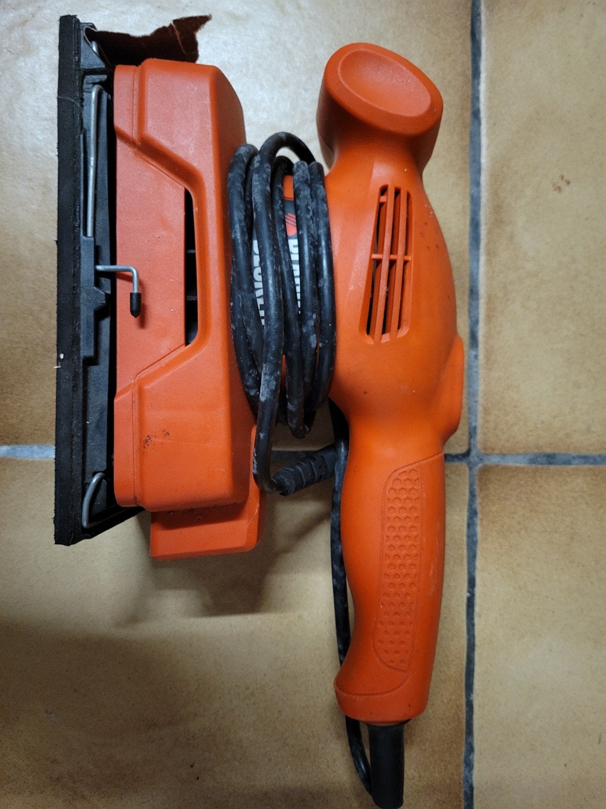 Black&decker schuurmachine, Bricolage & Construction, Outillage | Ponceuses, Enlèvement, Comme neuf, Ponceuse orbitale