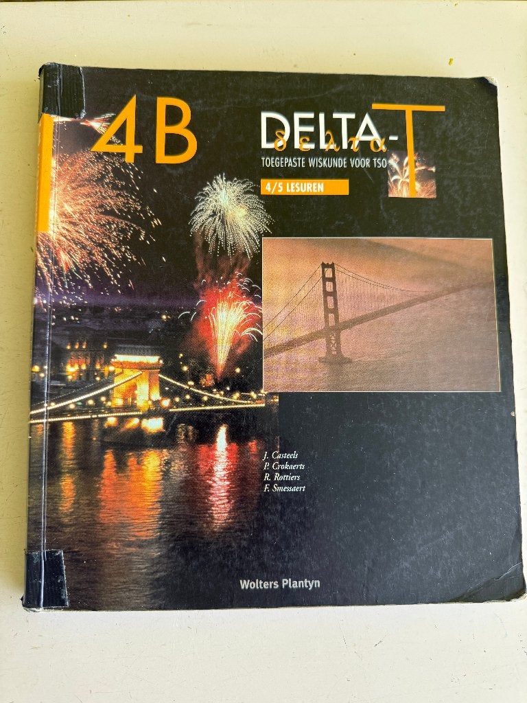 4B Delta-T, Livres, Livres scolaires, Enlèvement ou Envoi, Autres niveaux, Comme neuf, Wolters Plantyn