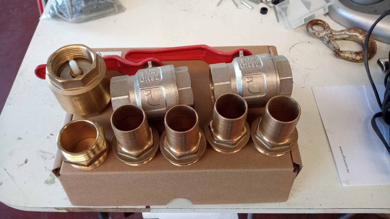 messing kranen 1 1/4 32mm, Ophalen