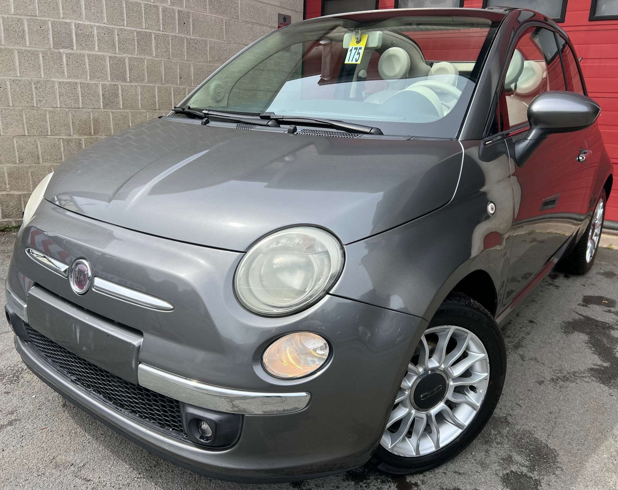 Fiat 500C 0.9 T TwinAir Lounge + CLIM + CAR-PASS, Autos, Fiat, 1305 kg, Argent ou Gris, Euro 6, Entreprise