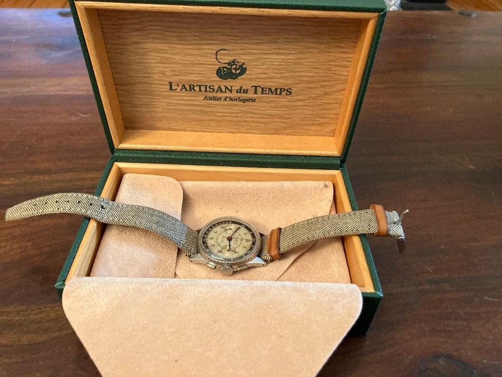 Montre Breitling Chronomat, Bijoux, Sacs & Beauté, Enlèvement ou Envoi, Breitling, Cuir, Acier