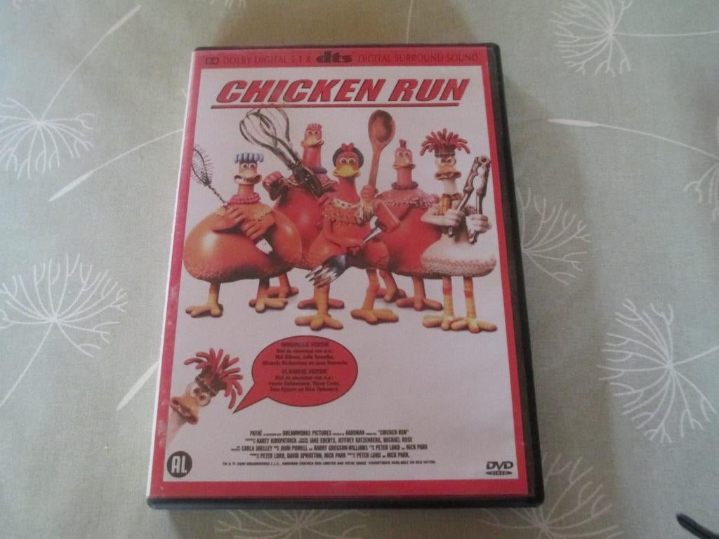 dvd chicken run orginele versie vlaamse versie, Europees, Gebruikt, Tekenfilm, Alle leeftijden