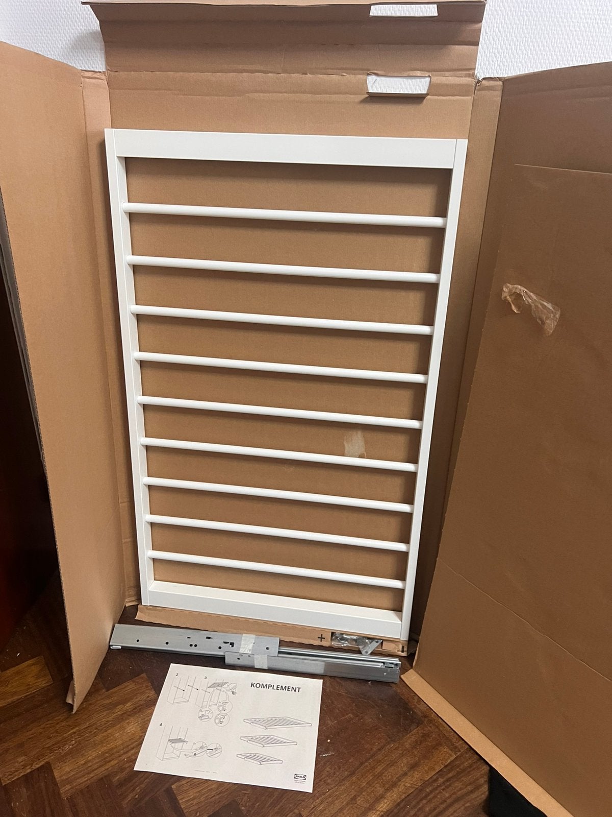 porte-pantalons coulissant IKEA KOMPLEMENT 100x58, Huis en Inrichting, IKEA, Ophalen, Nieuw, Wit