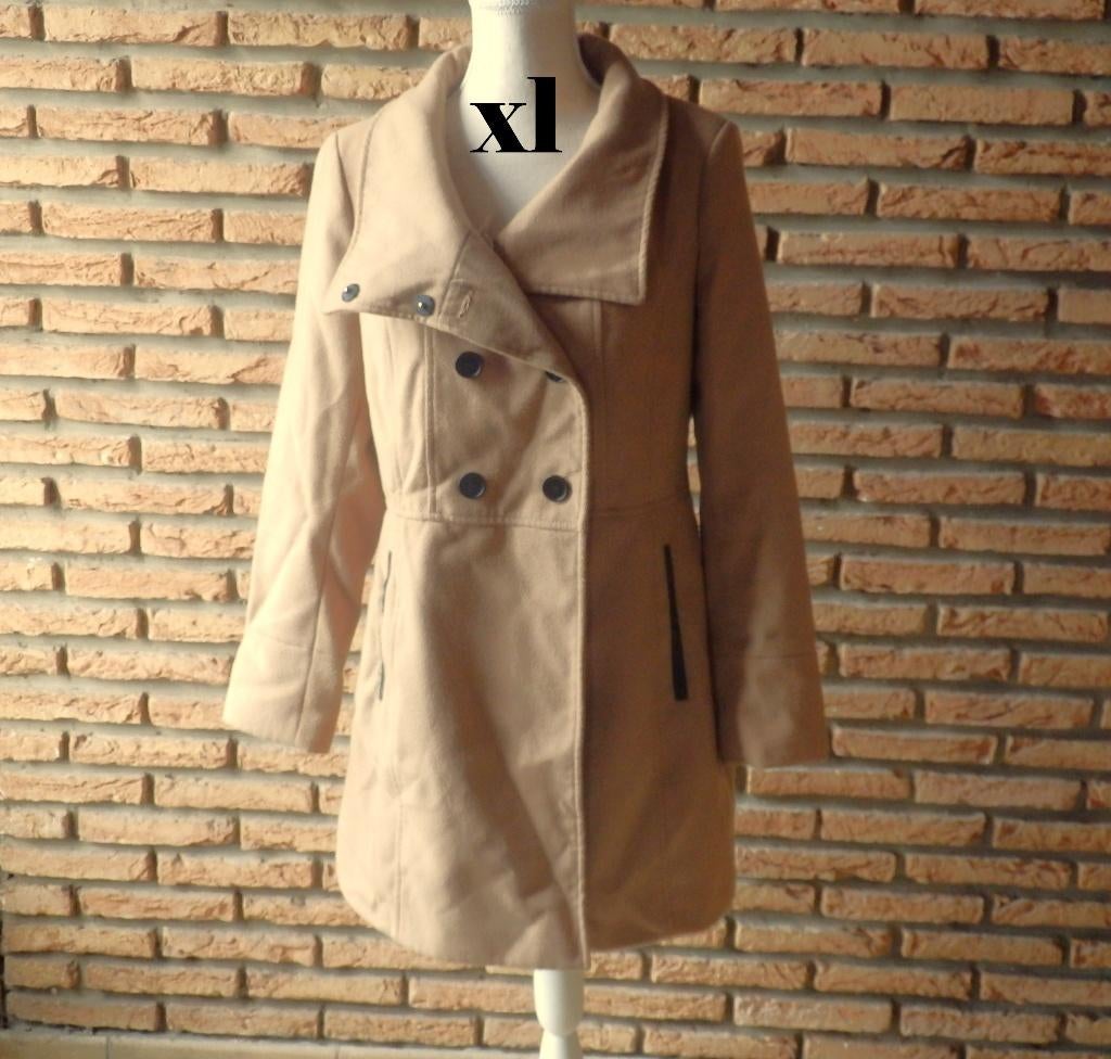 (11) - manteau femme t.xL beige - pimkie -, Taille 42/44 (L), Enlèvement ou Envoi, Beige, Comme neuf