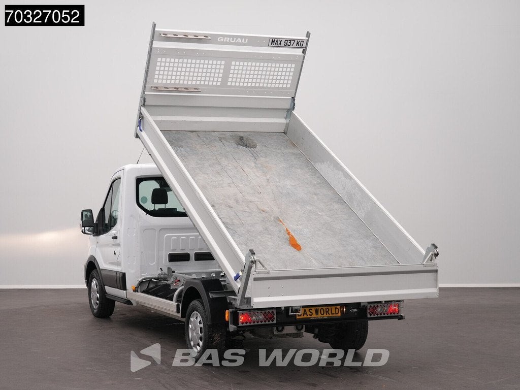 Ford e-Transit COMING SOON! Elektrisch 68kWh 310km WLTP Kipp, Stof, Gebruikt, 135 kW, Wit