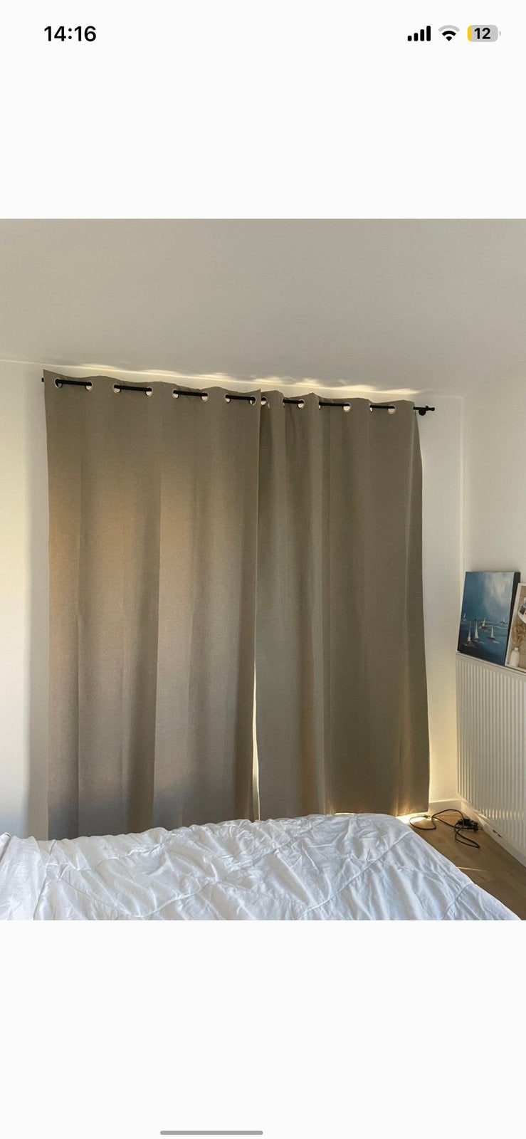 3 rideaux, Enlèvement, Comme neuf, Brun