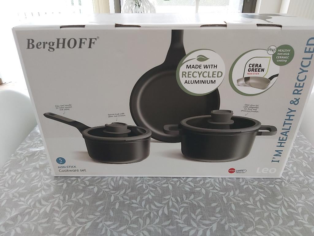Set kookpotten Berghoff, Huis en Inrichting, Keuken | Potten en Pannen, Ophalen, Overige materialen, Nieuw, Keramische plaat
