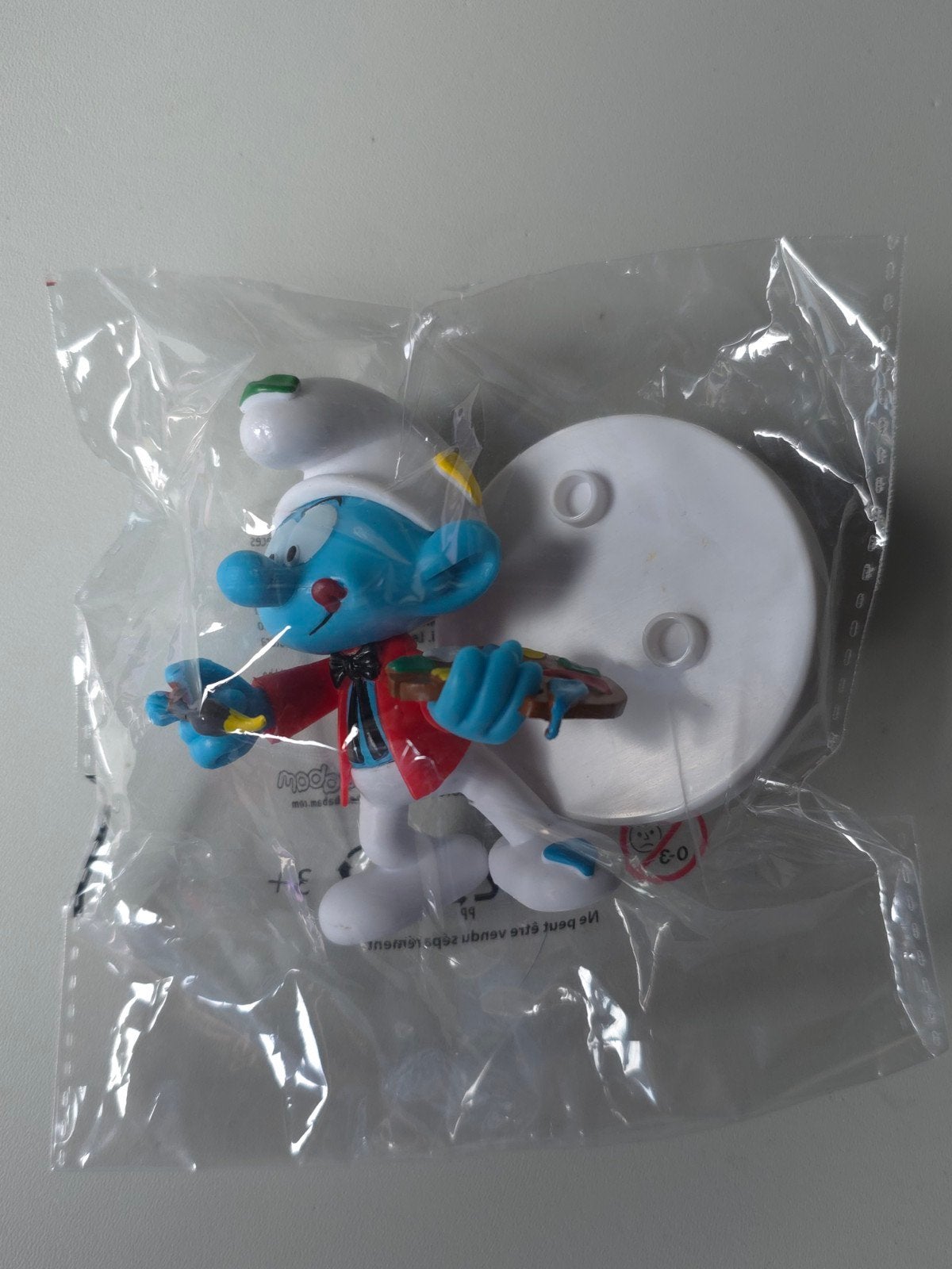 Figurine Schtroumpf Peintre neuf, Collections, Schtroumpfs, Envoi, Neuf, Autres Schtroumpfs, Poupée, Figurine ou Peluche