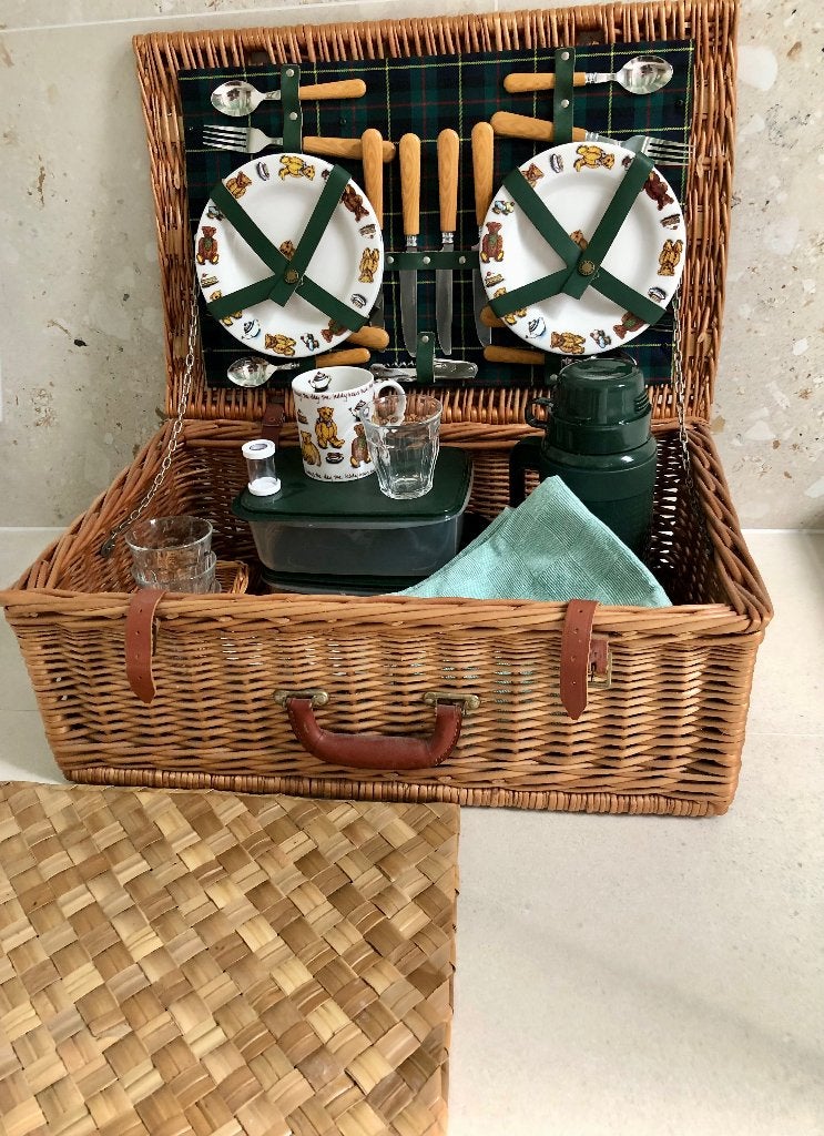 Klassieke Engelse Luxe picknickmand merk Optima, Ophalen, Nieuw
