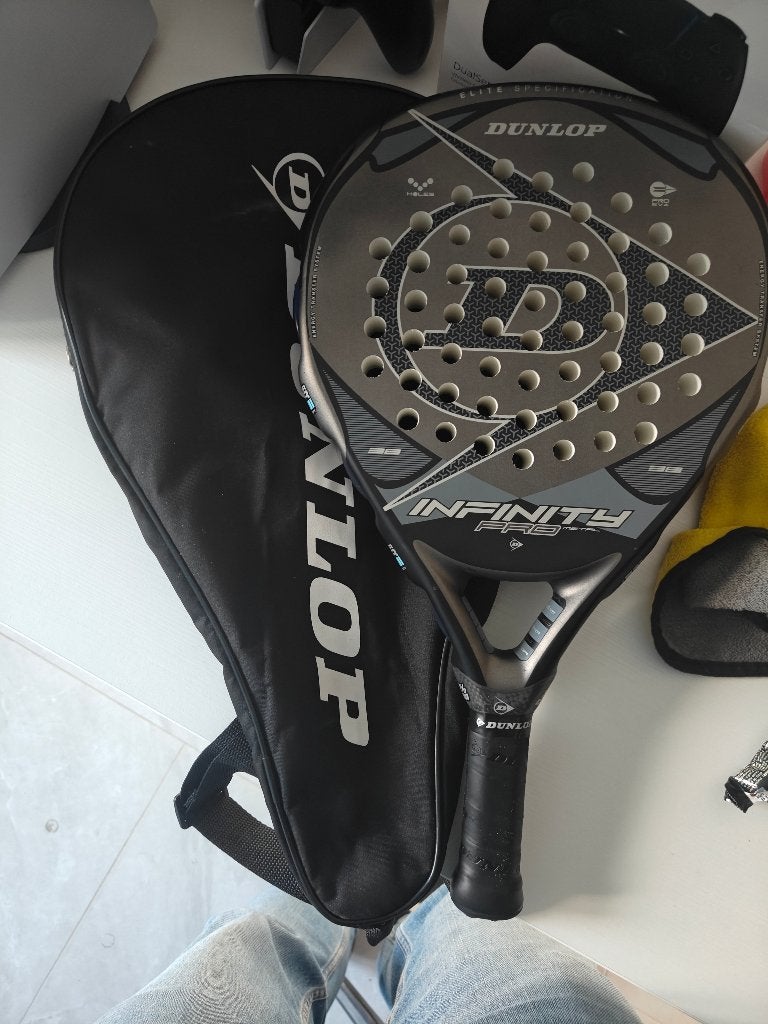 Padel racket Dunlop Infinity Pro Metal, Sport en Fitness, Ophalen, Zo goed als nieuw, Padelracket
