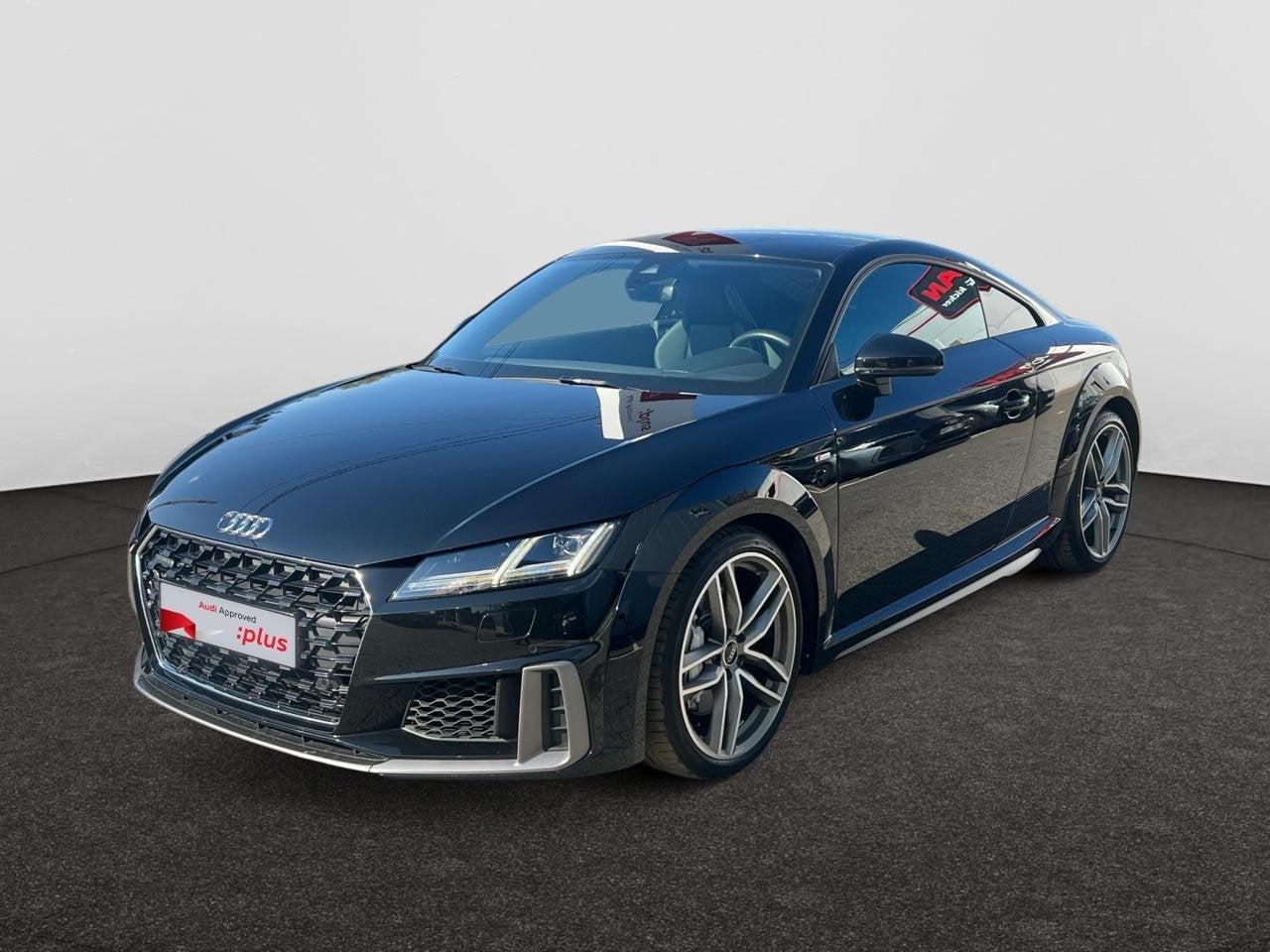 Audi TT CoupÃ© 45 TFSI Quattro S tronic, Auto's, TT, Zwart, 184 g/km, https://public.car-pass.be/vhr/aebf605f-f315-4202-92d6-e01c7f108ef3