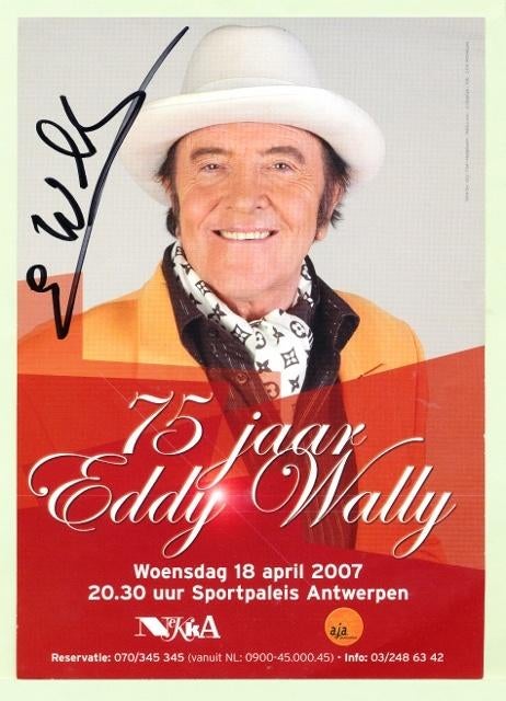 (m105) Eddy Wally, XL promotiefoto / flyer, Verzamelen, Verzenden, Gebruikt
