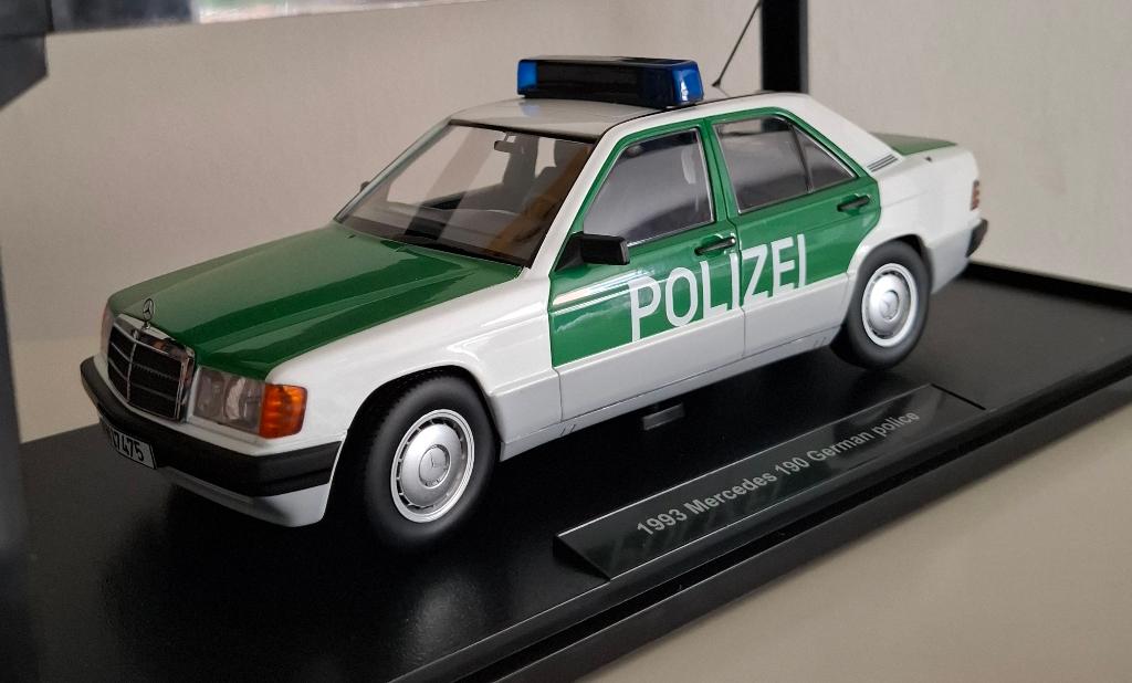 Mercedes 190 W201 Polizei - 1993 -, Hobby en Vrije tijd, Verzenden, Nieuw, Auto, Overige merken