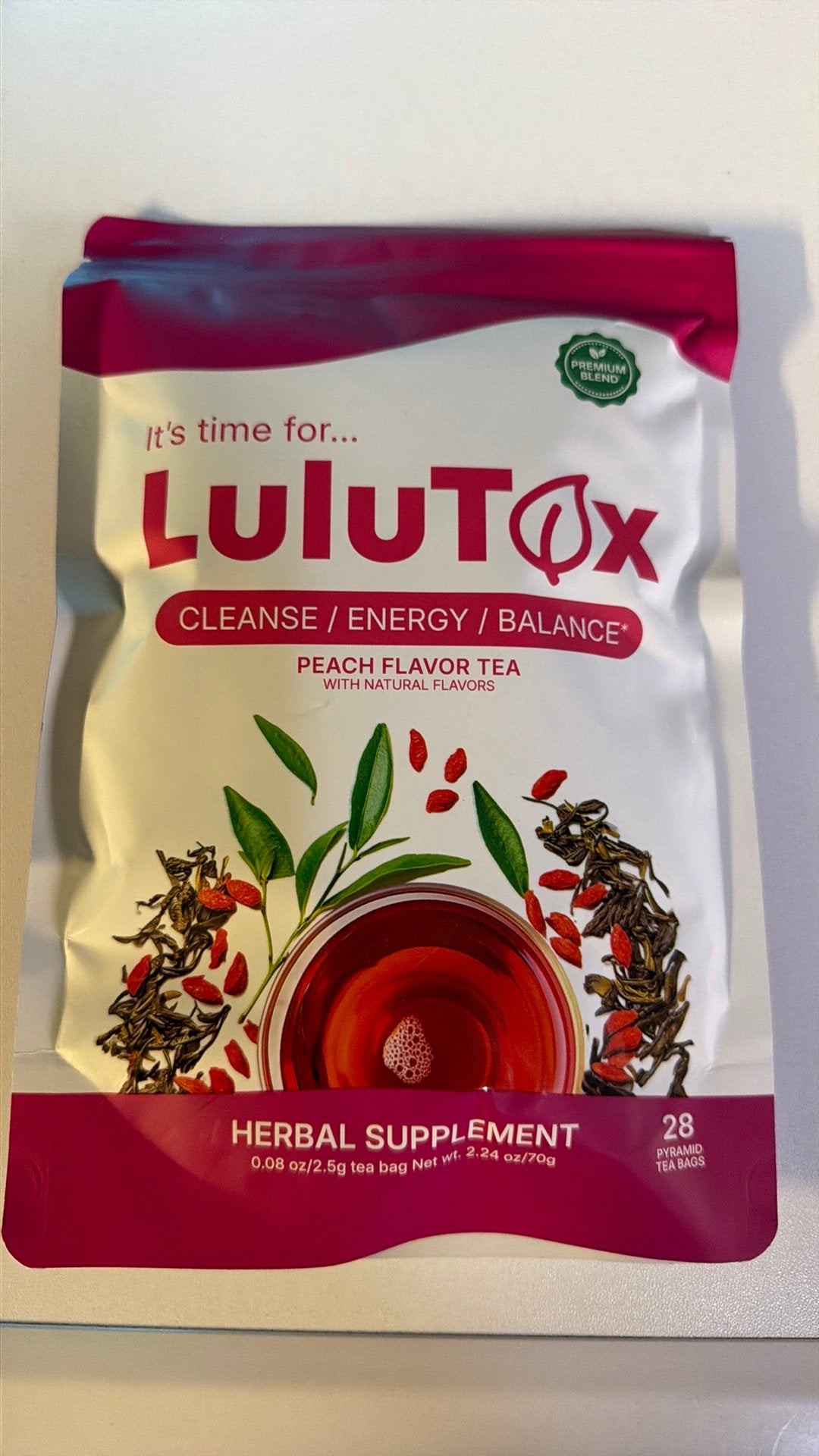 Thé detox 6 paquets, Envoi