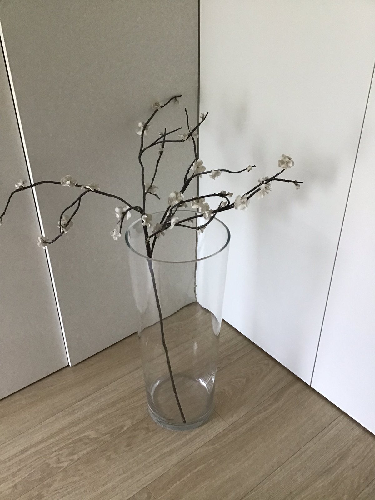 Magnifique grand vase décoratif, Maison & Meubles, Convient pour fleurs séchées, Comme neuf, Verre, Enlèvement