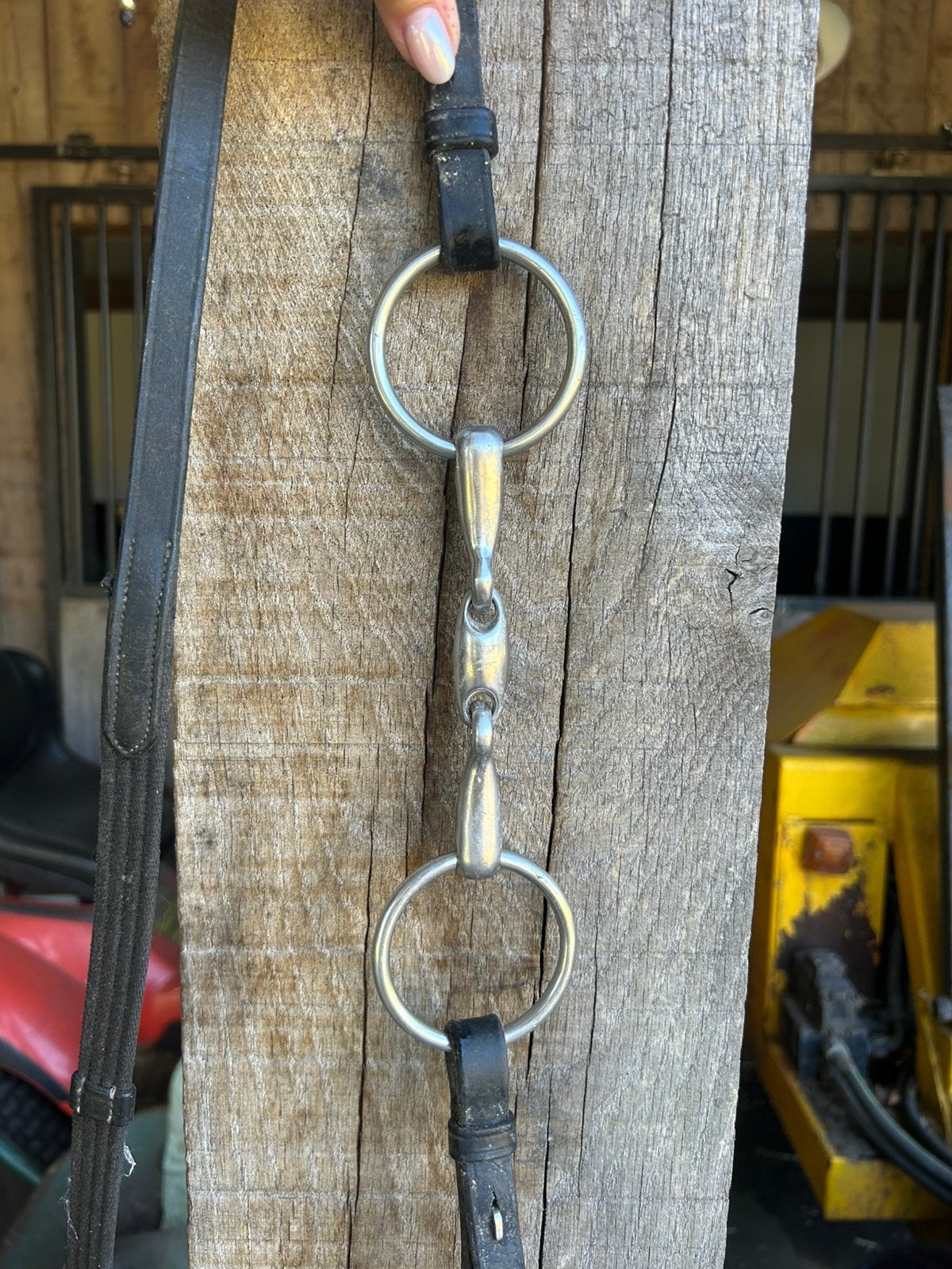 Paardenbit dubbel gebroken 12cm, Dieren en Toebehoren, Paarden en Pony's | Hoofdstellen en Tuigage, Verzenden, Zo goed als nieuw