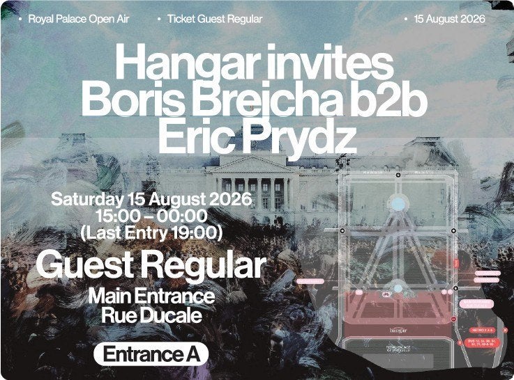 Deux billets Hangar invites : Boris Brejcha et Eric Prydz, Tickets & Billets, Deux personnes, Août