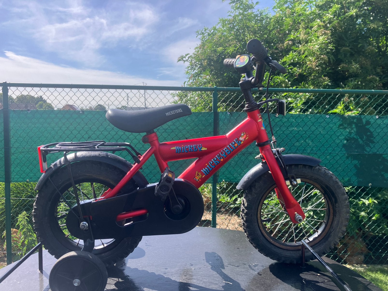 Kinderfiets 12”, Fietsen en Brommers, Ophalen, Terugtraprem, Zijwieltjes, Gebruikt