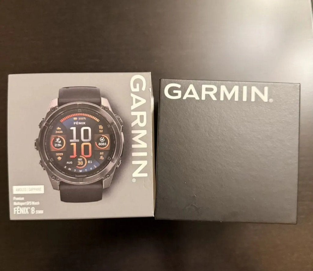Garmin Fenix 8, 51mm amoled sapphire titanium, Zwart, Ophalen of Verzenden, Zo goed als nieuw, Waterdicht