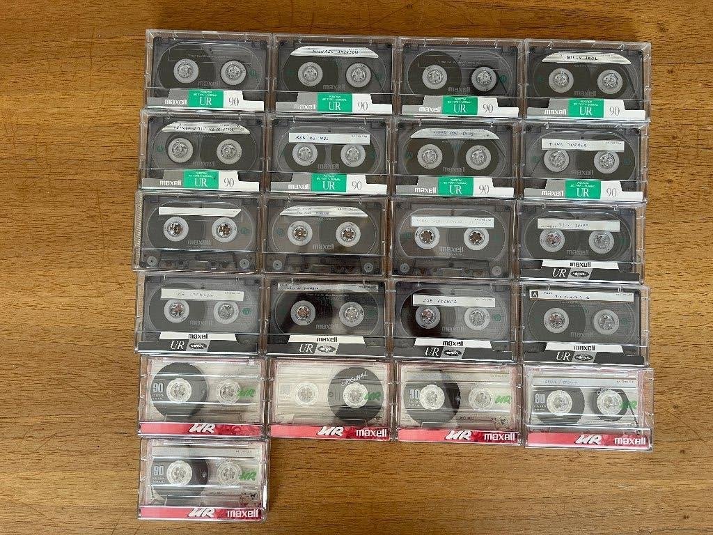 21 MAXELL cassettes IEC I position Normal (lot 2), Enlèvement ou Envoi, Utilisé, 2 à 25 cassettes audio, Pré-enregistrées