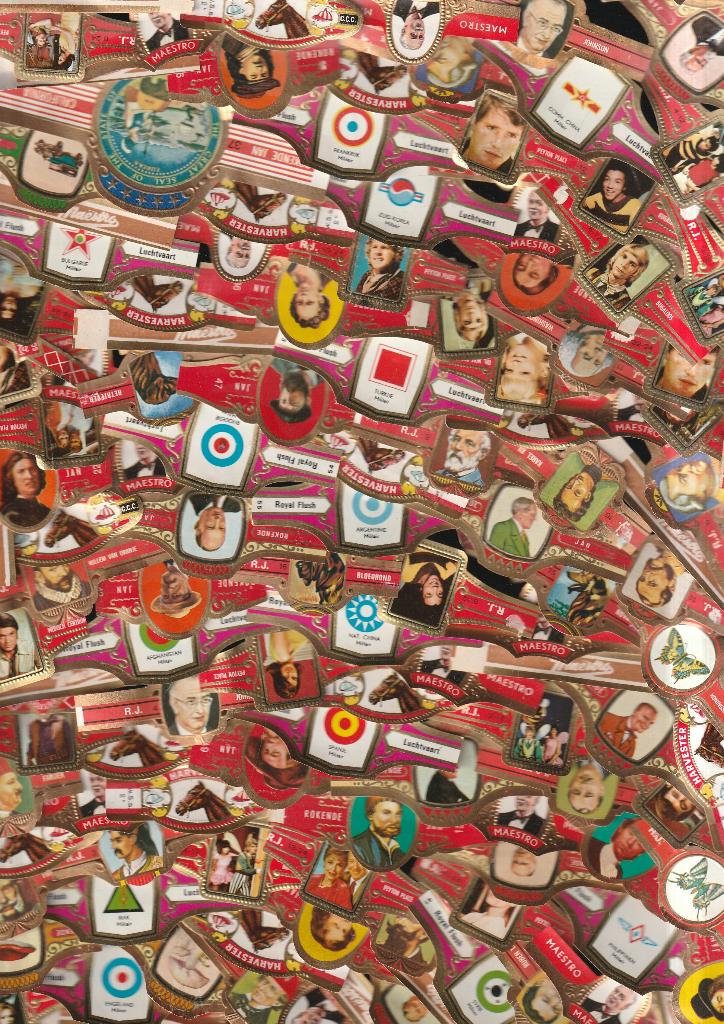 lot de 1000 pièces d'anciens bracelets à cigares Varia, Envoi, Utilisé, Bagues de cigare