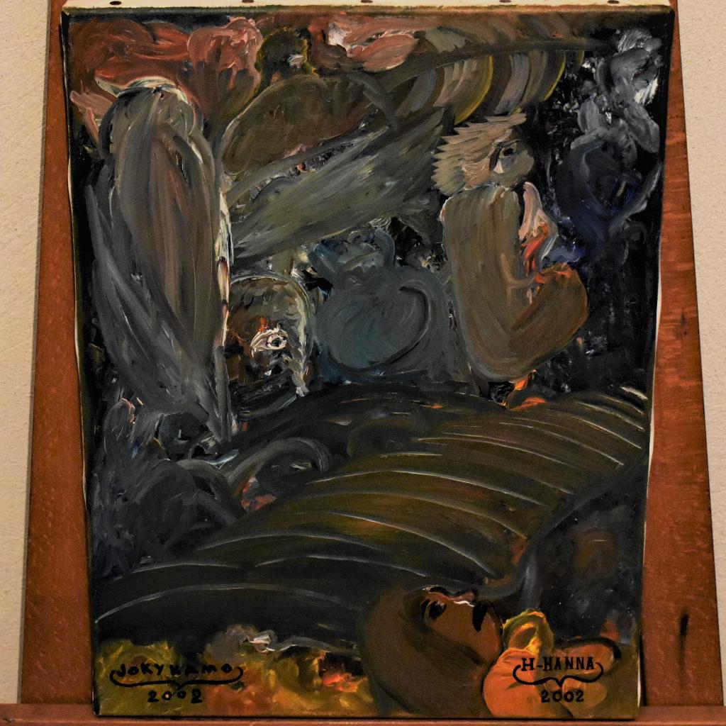 Peinture abstraite, par joky kamo peinture moderne/2002, Antiquités & Art, Art | Peinture | Moderne, Enlèvement, Abstrait