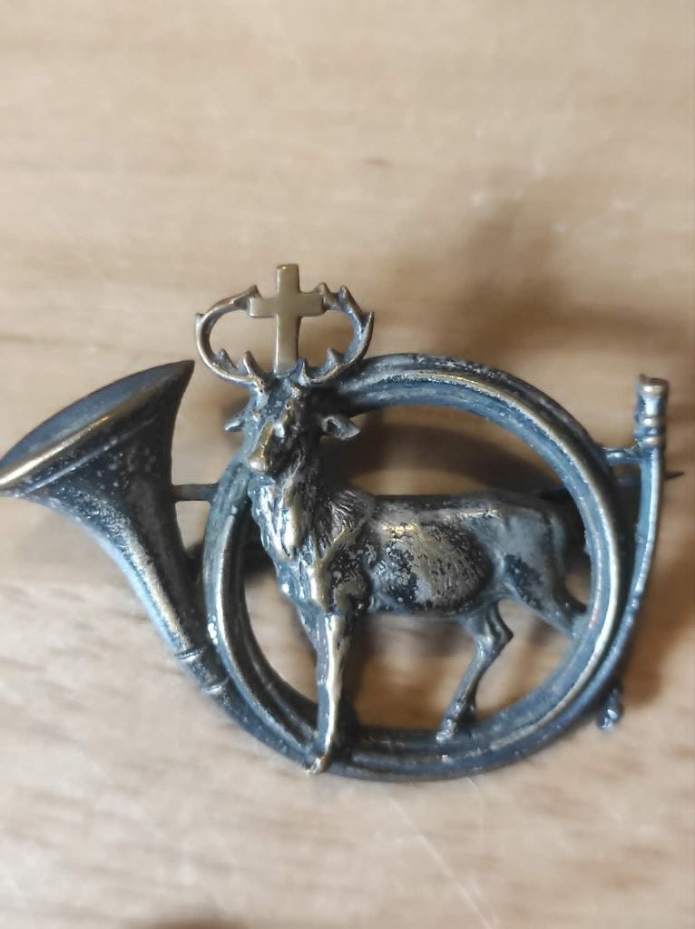 broche ancienne Saint-Hubert, Enlèvement ou Envoi, Cuivre