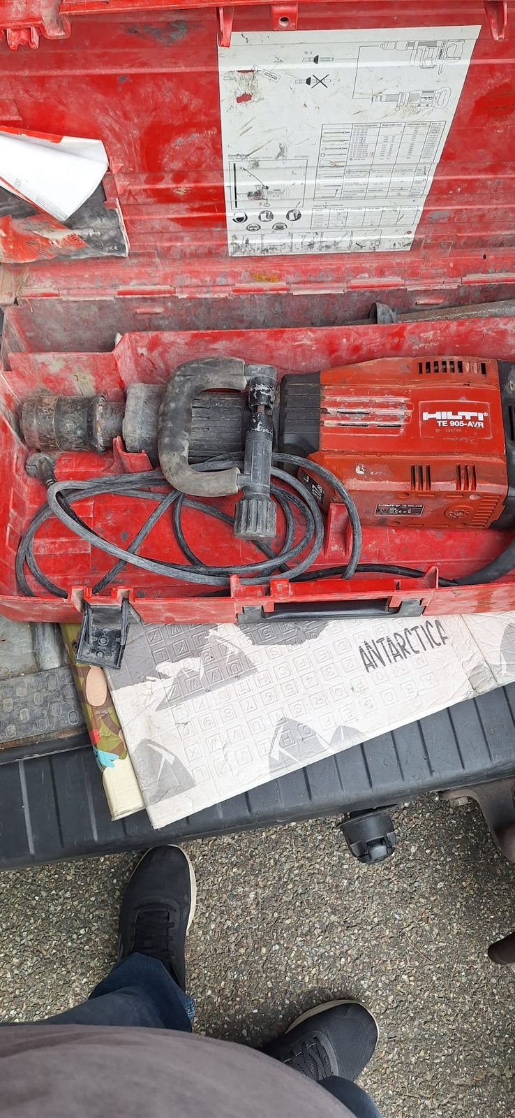 Hilti te 905 avr, Doe-het-zelf en Bouw, Gereedschap | Boormachines, Ophalen of Verzenden, Zo goed als nieuw