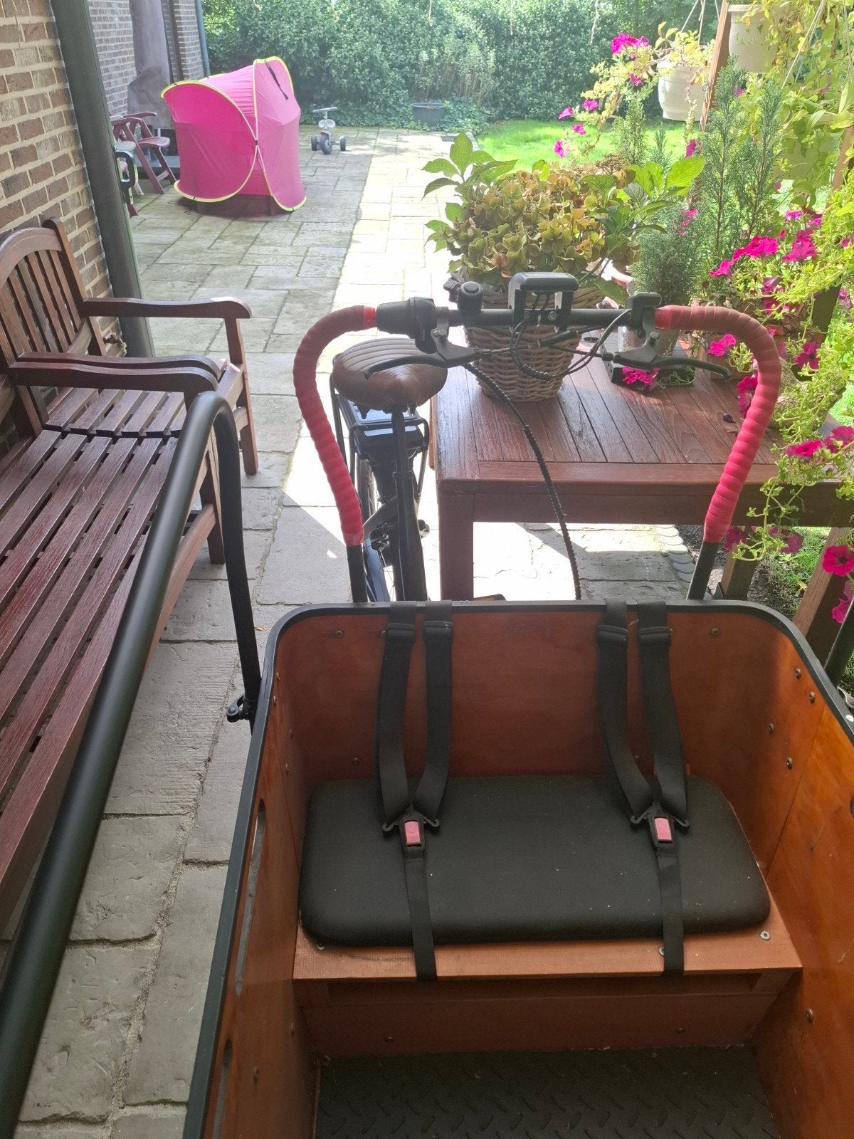 electrische bakfiets, Fietsen en Brommers, Gebruikt, Elektrisch, 2 kinderen, Schijfrem