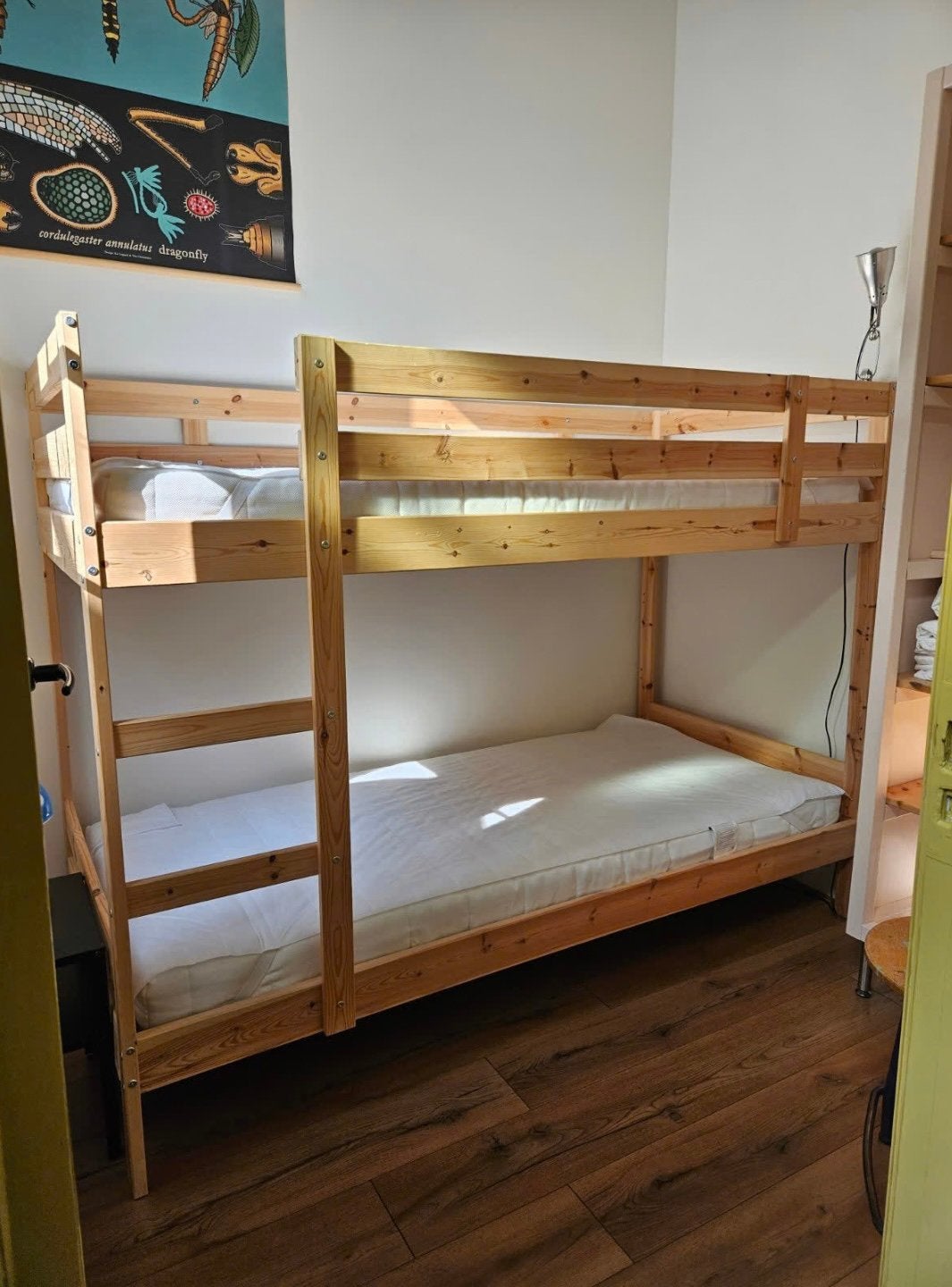 IKEA MYDAL stapelbed 90x200 Goede staat (zonder matrassen), Enlèvement, Comme neuf, Lits superposés