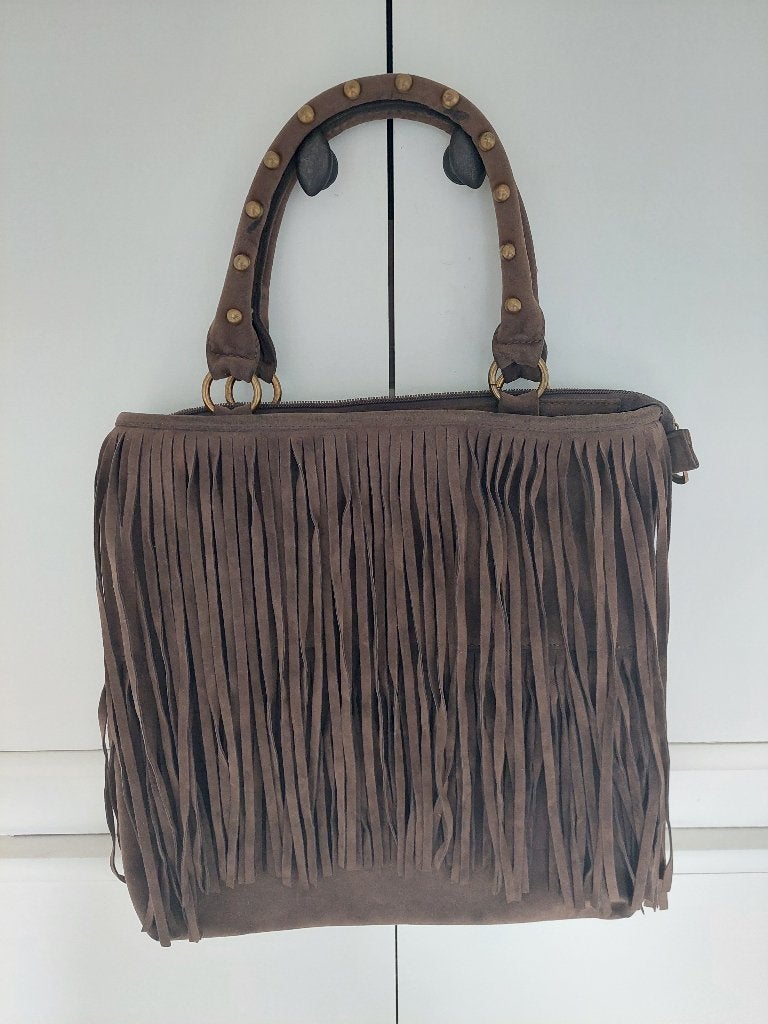 Handtas met franjes, Handtassen en Accessoires, Tassen | Damestassen, Ophalen of Verzenden, Nieuw, Overige kleuren, Handtas