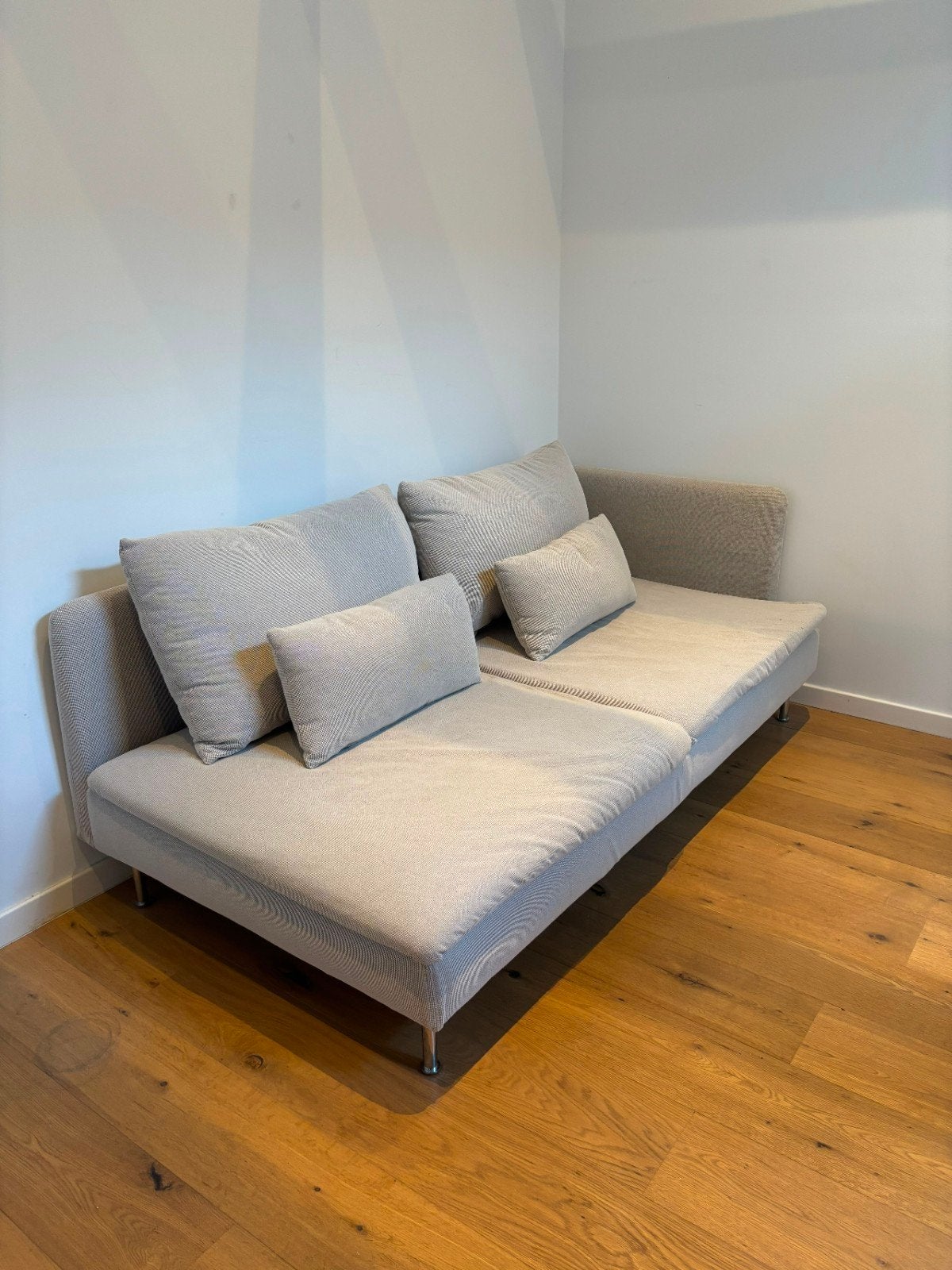 ️ IKEA NOCKEBY 3-seater sofa, 90 cm, Beige, Comme neuf, Enlèvement