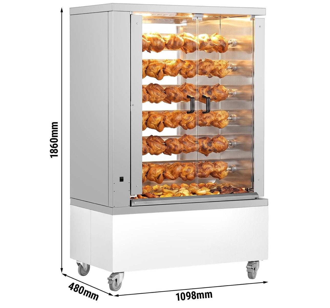 Te Koop: Professionele Gas Kippengrill 6 Spitten – 36 Kippen, Zakelijke goederen, Ophalen
