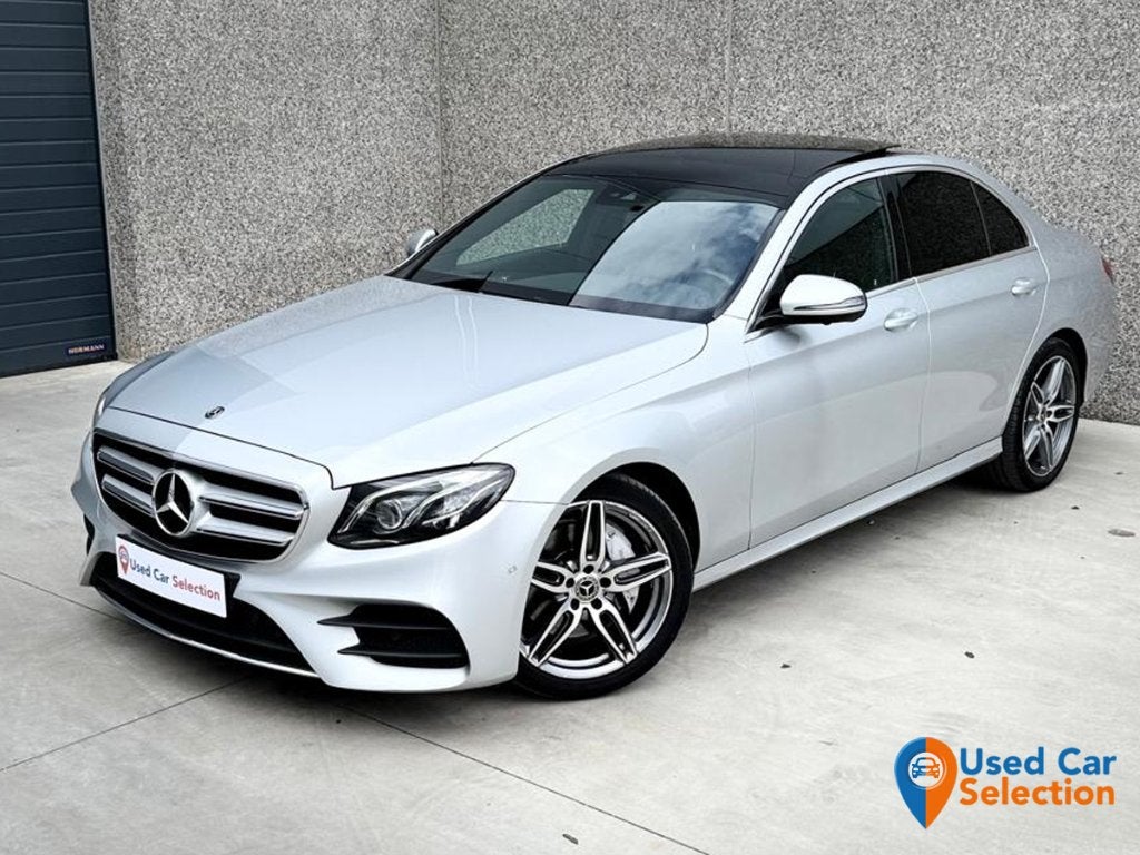Mercedes-Benz E220d AMG/ Pano/ Burmeister/ 360cam/ Garantie, Auto's, Automaat, 143 kW, 4 cilinders, Leder
