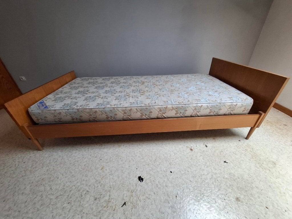 eenpersoonsbed, Ophalen, Eenpersoons, 200 cm, Hout