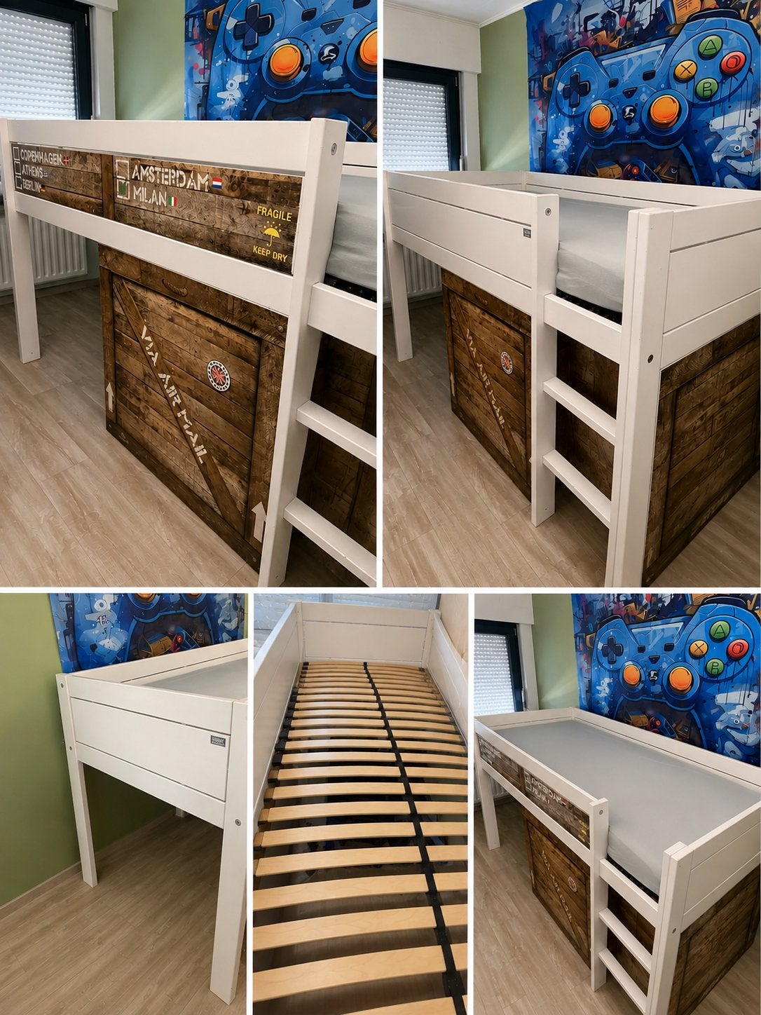 Life time halfhogerslaper, Kinderen en Baby's, Ophalen, Gebruikt, 100 cm of meer, Lattenbodem