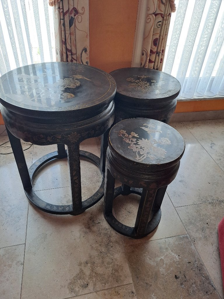 chinese bijzettafeltjes, Enlèvement, Utilisé