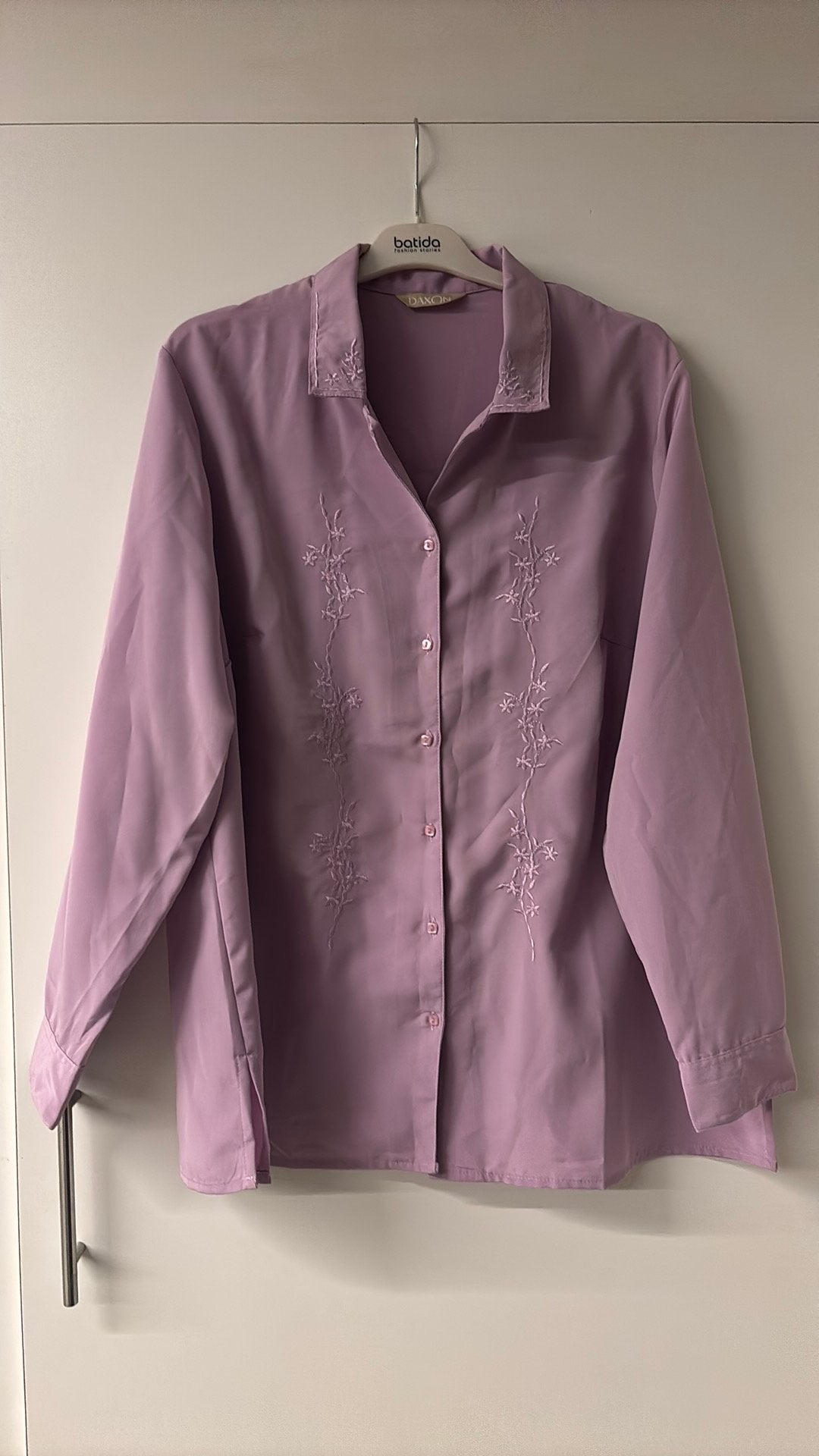 Blouse maat 50, Kleding | Dames, Blouses en Tunieken, Ophalen of Verzenden, Zo goed als nieuw, Maat 46/48 (XL) of groter, Paars