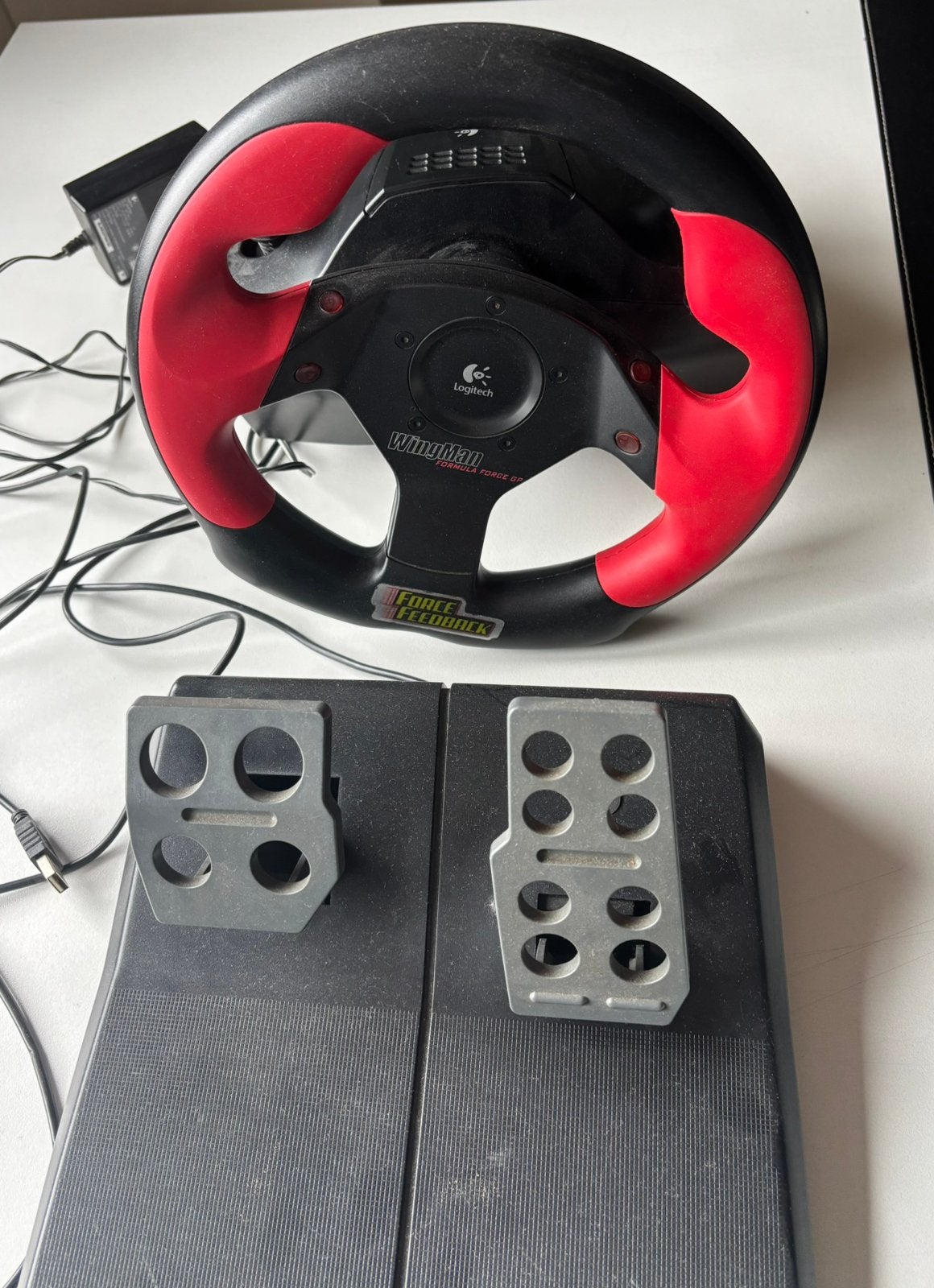 Logitech Wingman Formula Force GP, Games en Spelcomputers, Spelcomputers | Overige Accessoires, Zo goed als nieuw, Racestuur, Logitech