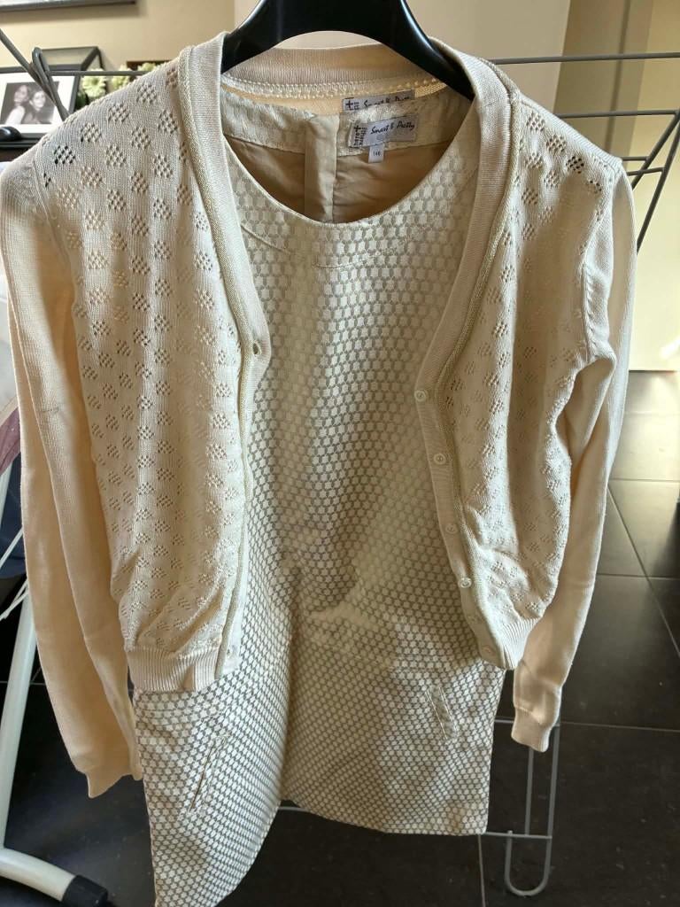 Communiekleedje mét vestje 11 jaar, Kinderen en Baby's, C&A, Meisje, Ophalen of Verzenden, Zo goed als nieuw